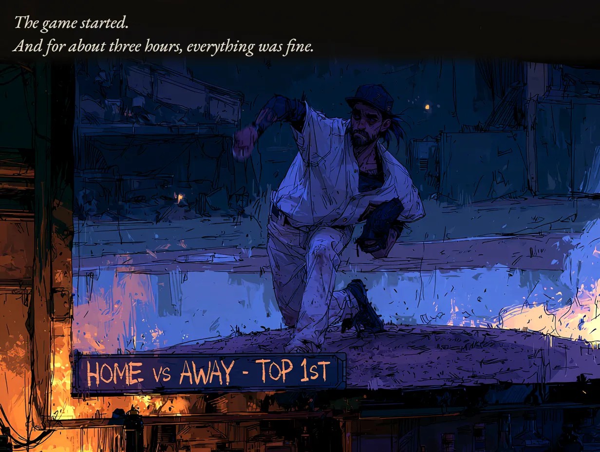 The game started. And for about three hours, everything was fine.