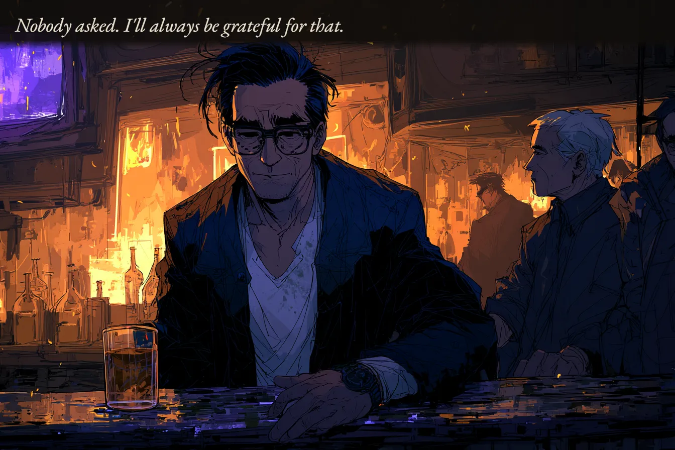 Nobody asked. I'll always be grateful for that.
